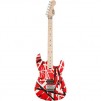 EVH Striped Series Stratocaster Electric Guitar, Maple Fretboard, Red with Black Stripes