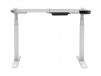 Monoprice Sit-Stand Dual-Motor Height Adjustable Table Desk Frame, Electric, White
