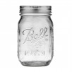 12-Count 16-Ounce Ball Regular Mouth Pint Mason Jars w/ Lids & Bands