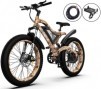 AOSTIRMOTOR S18-1500W Electric Bike with 1500W Motor, 26" * 4" Fat Tire, 48V 15AH Removable Lithium