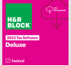 H&R Block 2022 Tax Software (Physical/PC/Mac Digital Download): Deluxe $15, More