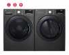 LG 4.5 cu. ft. Front Load Washer with TurboWash 360 Technology and 7.4 cu. ft. GAS Dryer