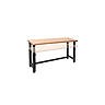 UltraHD 72" x 25" Height Adjustable Heavy Duty Wood Top Workbench