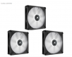 3 x CORSAIR ML140 LED ELITE White Premium 140mm PWM Magnetic Levitation Fan - Black