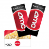 AMC Black Two Standard/Digital Movie Tickets, Plus $20 eGift Card