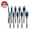Spyder 10-Piece x 6-in Woodboring Spade Drill Bit Set