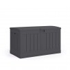 50-Gallon Suncast Peppercorn Plastic Deck Storage Box