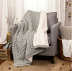 Costco Members: Life Comfort Cable Knit Throw (Various Colors)