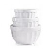 3-Piece Martha Stewart Collection Fluted Melamine Bowls