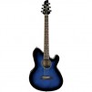 Ibanez Talman Series TCY10E Acoustic Electric Guitar, Rosewood Fretboard, Transparent Blue Sunburst