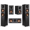Klipsch Reference Home Theater Speakers: 2x R-620F + R-52C + 2x R-41M (Black)