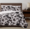 Costco Members: 3-Piece FRYE Faux Fur Quilt Set (Black, Beige, Queen or King)