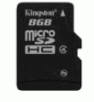 Kingston 8GB microSDHC (Class 4) High Capacity Micro Secure Digital Card W/Adapter