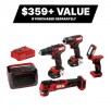 SKIL PWR CORE 12 5-Tool 12-Volt Brushless Power Tool Combo Kit