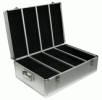 900 CDs/DVDs Capacity Aluminum/Hard Plastic CD Storage Case with Self Clean 450 Sleeves