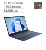 Lenovo IdeaPad Slim 3 15.6" Touchscreen Laptop - AMD Ryzen 5 7530U - 1080p - Windows 11 - Abyss Blue