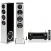 Definitive Technology D15 Floorstanding Speaker, Pair, Black w/ 7.2 Receiver