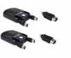 A Pair of 6 Foot Targus PA215U Retractable Flat 6-Pin to 6-Pin FireWire Cable