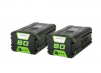 Greenworks 80V 4.0 Ah Lithium Ion Battery, 2-pack