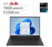 LG gram 17" Intel Evo Platform Laptop - 13th Gen Intel i7-1360P - 2560 x 1600 Display - Windows 11