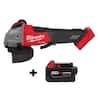 Milwaukee M18 FUEL 18V Brushless Cordless 4-1/2" / 5" Grinder + 5.0 Ah Battery