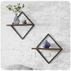 Home Depot: 2-Count 15" StyleWell Wood & Black Metal Wall Mount Round Floating Shelf (Black) $17.89