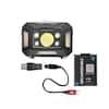 Husky 650 Lumens Dual-Power Broad Range LED Headlamp 7 Modes with USB Port and Rechargeable Battery
