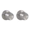 Defiant Brandywine Stainless Steel Door Knob (2-Pack) (Hall/Closet or Bed/Bath)