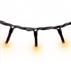 Haunted Living 100-Count 16.5-ft Twinkling Plug-In Orange Halloween Lights