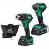 Metabo HPT MultiVolt 2-Tool Brushless Power Tool Combo Kit with Soft Case (Li-ion Batteries Included