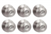 Hartford Satin Nickel Bed/Bath Door Knob Contractor Pack (6-Pack) for $29.97
