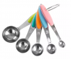5-Piece Stainless Steel with Silicone Measuring Spoon Set