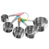 Classic Cuisine Stainless Steel with Silicone Measuring Cup Set: 5-Piece $8, 10-Piece Measuring Cups and Spoons Set $11