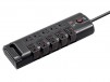 Monoprice 10 Outlet Rotating Power Strip Surge Protector Block 8ft Cord