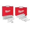 Milwaukee 3/8 in. and 1/4 in. Drive SAE/Metric Ratchet and Socket Mechanics Tool Set (106-Piece) $159, More