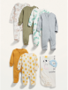 Old Navy  Unisex 8-Piece Grow-With-Me Milestone Layette Gift Set for Baby