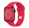 Apple Watch Series 8 GPS Aluminum Case with Sport Band (Red or Midnight)