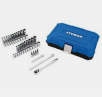 Kobalt Standard (SAE) and Metric Polished Chrome Mechanics Tool Set, 50-Piece