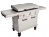 LOCO Series 36" 3-Burner Digital Propane SmartTemp Flat Top Grill/Griddle in Chalk Finish with Enclosed Cart and Hood