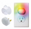 1-Gang Duplex Tamper-Resistant Color Changing LED Plug Light (1-Pack)