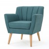 Merel Mid-Century Club Chair - Christopher Knight Home (Teal)
