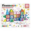 PicassoTiles 102-Pc. Magnetic Tile Construction Playset