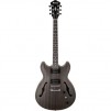 Ibanez Artcore Series AS53 Hollow-Body Electric Guitar, Bound Rosewood Fretboard, Black (Flat)
