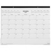 2024 Staples 22" x 17" Desk Pad Calendar, Black (ST12951-24)  (Black, Navy or Gray)
