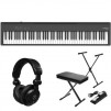 Roland FP-30X Portable Digital Piano, Black w/ Stand, Bench, Pedal & Headphones
