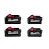 Milwaukee M18 18-Volt Lithium-Ion HIGH OUTPUT XC 8.0Ah (2-Pack) and 6.0Ah Batteries (2-Pack)