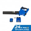 Kobalt 24-volt 500-CFM 120-MPH Battery Handheld Leaf Blower 4 Ah (Battery and Charger Included)