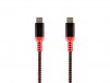 Monoprice Stealth Charge & Sync USB 2.0 Type-C to Type-C Cable, Up to 3A/60W, 1.5ft, Red  $1.89, More