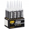 OSI Quad Max 12-Pack 9.5-oz Brown 224 Paintable Advanced Sealant Caulk (Brown 224 or Gray 509)