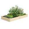 Greenes Fence 4 ft. x 8 ft. x 10.5 in. Original Pine Raised Garden Bed